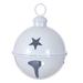 Vickerman 739259 - 14" White Iron Bell Christmas Tree Ornament (RAA231411)