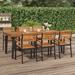 vidaXL Patio Table multisize Solid Wood Acacia