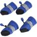 Silicon Shoe Covers Dog Shoes Dog Boots Paw Protectors Adjustable Drawstring Dog Boots All Seasons Pet Booties Anti-Slip Breathable Dog Boots for Small Medium Dogs (Blue)