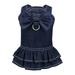 Pet Supplies Pet Dog Dress Spring And Summer Pet Clothing Spring Cute Pet Supplies Denim Dress Pet Denim Dress Pet Accessories Cotton Dark Blue