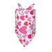 HIBRO Small Dog Puppy Collar Pet Collars for Dogs Girl Valentine s Day Dog Bandanas Triangle Bandana Triangle Bibs Scarf Reversible Bandana Adjustable Neckerchief Scarf For Dogs Cats
