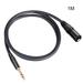 6.35 mm 1/4 Inch TRS to XLR Male Balanced Signal Interconnect Cable Mic Cable