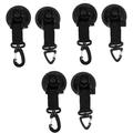 6 Pcs Suction Cup Hook Swivel Hooks Heavy Duty Suction Cups Outdoor Hooks Shower Hooks for Inside Shower Heavy Duty Lock Grip Heavy Duty Suction Hooks Abs Nylon Suction Cup Hanger