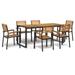 vidaXL 5/7/9 Piece Patio Dining Set Solid Wood Acacia and Metal