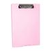 SDJMa Folder Clipboard with Storage Folio Plastic Clipboard with Low Profile Clip File Binder Clipboard Case Waterproof Nursing Clipboards Foldable Document Case for Office Work -Pink