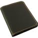 Refillable Leather Pocket Notebook - Mini Composition Cover - Fits Standard 4.5 X 3.25 Mini Composition Book (Black)