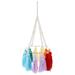 1pc Tassel Wooden Beads Chandelier Bracket Lamp Shade Home Hanging Decoration