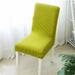 Elastic Chair Cover Solid Color Household Chair Cover Fleece Dining Chair Cover