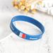 6 Pcs Country Silicone Wristband Fashion Sports Bracelet (France)