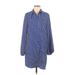 Leyden Casual Dress: Blue Dresses - Women's Size Medium