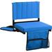 D&D Products 2-Pack of Stadium Seat for Bleachers with Padded Cushion Foldable Stadium Chairs with Strap and Cup Holder
