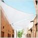 ctslt size order to make 11 x 11 x 11 white triangle sun shade sail canopy mesh fabric uv block - heavy duty - 190 gsm - 3 years warranty (we make size)