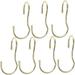 8 Pcs Closet Torsion s Hook Hooks for Clothes Heavy Duty Plant Hanger Black Hooks for Hanging Belt Hanger for Closet Over The Door Purse Holder Scarf Hangers for Closet Bag Hangers