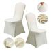 Clearance YOHOME High-end Dining Chair Cover Wedding Party Decoration All-inclusive One-piece Spandex White Chair Cover Elastic Chair Cover Beige