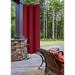 1 Single Solid Outdoor Grommet Patio Panel Multi-Functional Gazebo Unlined Curtain Thermal Light Blocking 37 Wide In Many Colors (K68 Burgundy 63 Short)