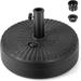 Fillable Umbrella Base 18 inch Umbrella Stand Water and Filled Round HDPE Weighted Market Table Umbrella Holder for Outdoor Deck Garden Up to 66lbs