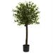 Nearly Natural 4 Olive Topiary Silk Tree