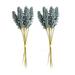 2 Bouquet of Dark Blue Artificial Plants Wheat Decoration Grain Flower Branch Realistic Simulate Flower Bouquets Photography Prop