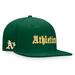 Men's Fanatics Branded Green Oakland Athletics Gothic Script Fitted Hat