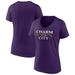 Women's Fanatics Branded Purple Baltimore Ravens Back Home Again V-Neck T-Shirt