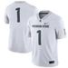 Men's Nike #1 White Michigan State Spartans Football Game Jersey