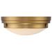 Savoy House Essentials Lucerne 13.25" Wide Warm Brass 2-Light Ceiling