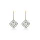 Women's Silver Diamond Dangle Earring by Haus of Brilliance in Silver