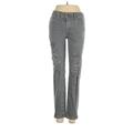 American Eagle Outfitters Jeans - Mid/Reg Rise Skinny Leg Denim: Gray Bottoms - Women's Size 26 - Gray Wash