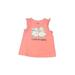 First Impressions Sleeveless Top Pink Solid Scoop Neck Tops - Size 6-9 Month