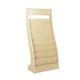 Bookstore Magazine table rack 8 tier Magazine boards Wooden Book holder Vertical Magazine article frame Floor-standing Brochure Display Stand (Color : Light wood color)