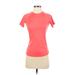 Nike Active T-Shirt: Orange Activewear - Women's Size X-Small