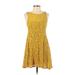 Free People Casual Dress: Yellow Dresses - Women's Size X-Small