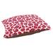 East Urban Home Indianapolis Football Outdoor Dog Pillow Metal in Red/Blue/White | Extra Large (40" W x 50" D x 6" H) | Wayfair