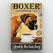 Trinx Boxer Coffee Co 1 - 1 Piece Rectangle Graphic Art Boxer Coffee Co 1 On Canvas Graphic Art Canvas in Brown | 14 H x 11 W x 1.25 D in | Wayfair