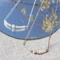 Personalised Silver Or 18ct Gold Plated Pearl Necklace, Silver