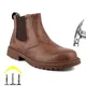 Bottes de travail et de sécurité imperméables pour hommes bottes en cuir coordonnantes chaussures