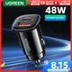 UGREEN USB Car Charger 30W Quick Charge 4.0 QC4.0 QC3.0 PD Type C Fast Car USB Charger For iPhone 14