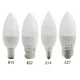 LED Globe Bulb Candle Light Bulbs B22 E27 E14 B15 3W 5730 SMD 110V 220V for Home Chandelier Flame