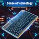 2023 Crystal Backlit Teclado Bluetooth Keyboard For iPad Android Windows iOS Phone Tablet Wireless