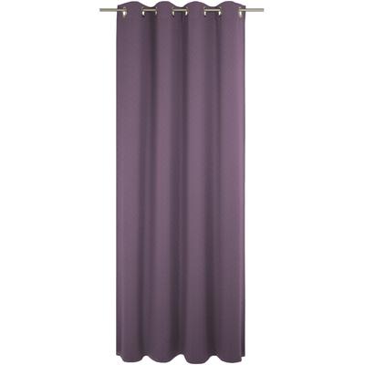 Vorhang WIRTH "Uni Collection", lila (aubergine), B:142cm H:305cm, Baumwolle (Bio-Baumwolle), Gardinen, nach Maß Image