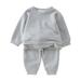 Youmylove Wear Kids Knitted Outfits Ribbed Set Baby Tracksuit Clothes Sports Toddler Sweatshirt Pants 2Pcs Girls Boys Boys Outfits Set Boys 2 Piece Outfit