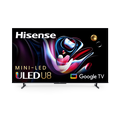 Hisense 65 Class U8 Series Mini-LED ULED 4K UHD Google Smart TV (65U8K) - QLED Native 144Hz 1500-Nit Dolby Vision IQ Full Array Local Dimming Game Mode Pro