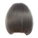 Women End Fashion Short Party Cosplay Bob Wigs Black Fiber Full Wig Grey