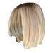 Blonde Wig Bob Wig Short Straight Wigs Women Short Human Hair Ladies Straight Cosplay Bob Party Natural Light Gold Women Party Daily Use Rose Gold