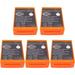 (Pack of 5)for HBC Radiomatic BA225030 6V 1500mAh Battery Ni-Mh Rechargeable Battery for HBC Crane Remote Control Pump Truck Battery