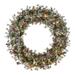 Pre-Lit Glittery Pine Artificial Christmas Wreath, 48-Inch, Clear Lights - Green