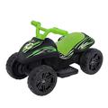 Evo Electric Ride On Green & Black Quad Bike | Electric Sit On Toy | 6V Battery Powered Kids Motorised Toy Vehicle Ride On | Throttle Driven Quad Bike With Footrests | 3+