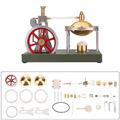 JANTY ENJOMOR Steam Engine Model, Retro Vertical Steam Engine Model with Spherical Boiler Support and Additional Load Mechanical Engine Artwork Ornaments Science and Educational Toy Gifts