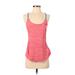 Adidas Active Tank Top: Pink Color Block Activewear - Women's Size Small