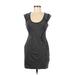 Express Casual Dress - Bodycon: Gray Marled Dresses - Women's Size 6